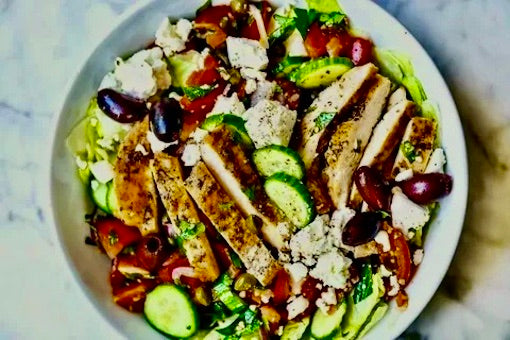 Grilled Chicken Greek Salad