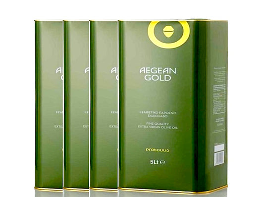 AEGEAN GOLD 4x5L Extra Virgin Olive Oil
