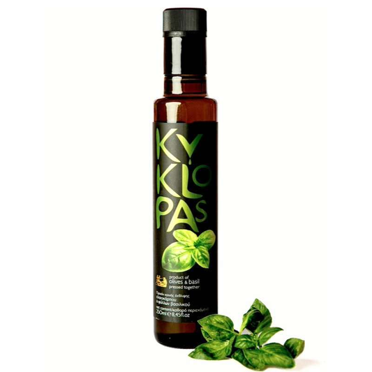 KYKLOPAS Extra Virgin Olive Oil with Basil