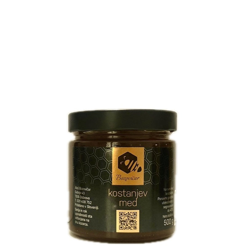 slovenian organic chestnut honey - kostanjev  med