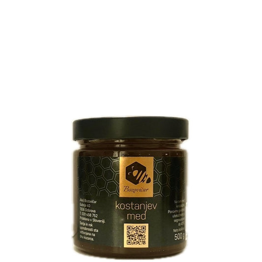 slovenian organic chestnut honey - kostanjev  med